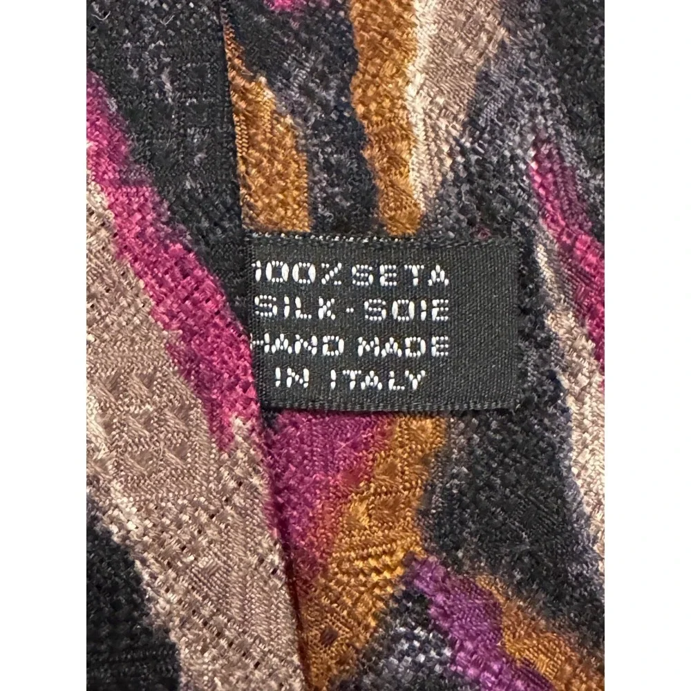 LDM 100% Silk Neck Tie Handmade Italy 58